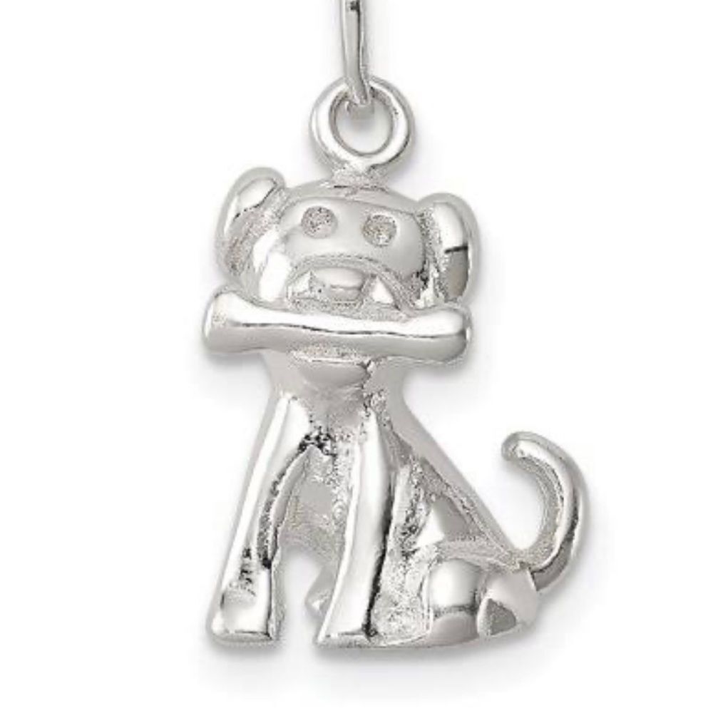 Puppy Dog Silver Charm